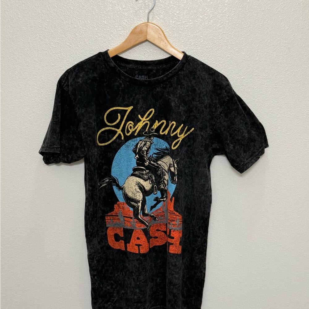 Johnny Cash Graphic Black T-Shirt